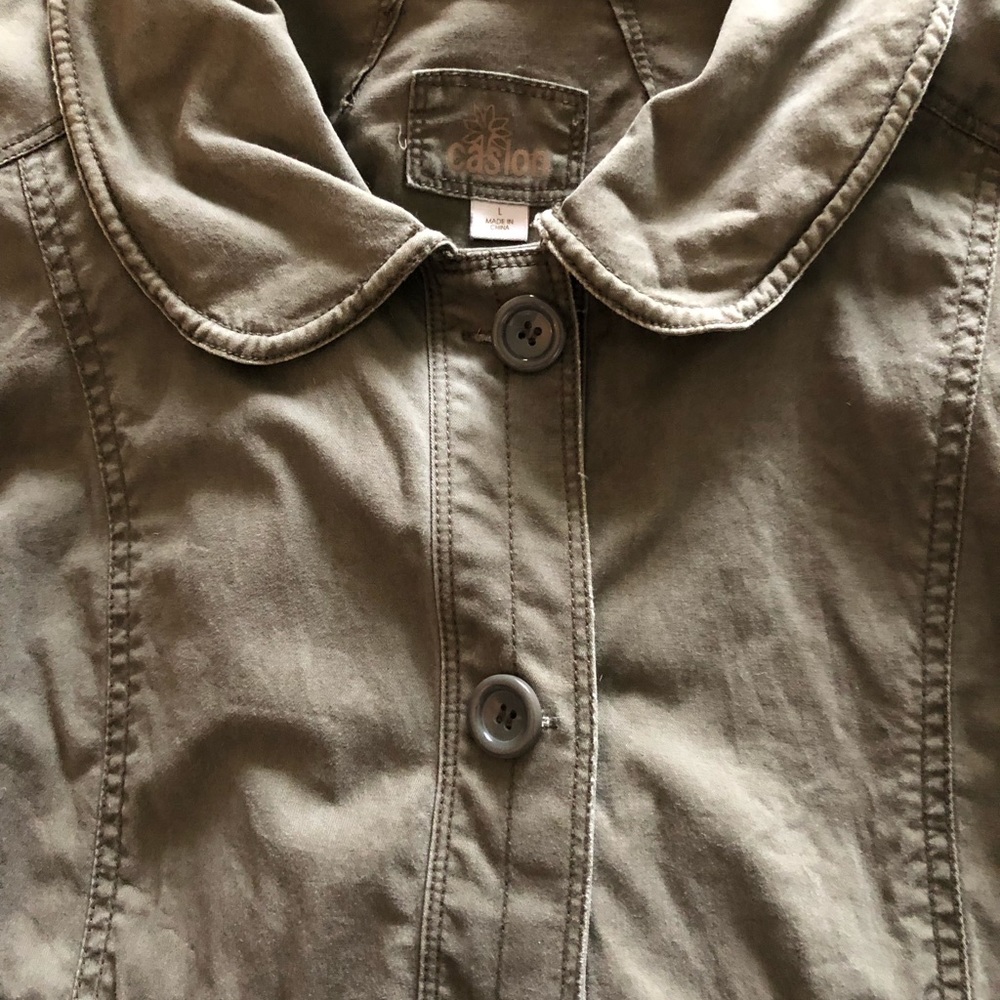 Olive green layering jacket - Picture 2 of 3